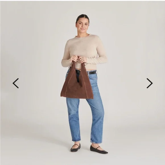 Dolce Vita Marie Chocolate Suede Tote - Picture 4 of 9